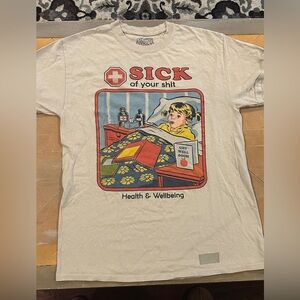 Steven Rhodes Tshirt  Sick of your Sit Spencers Tee Graphic 100% Cotton Color M